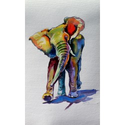 Elephant playing